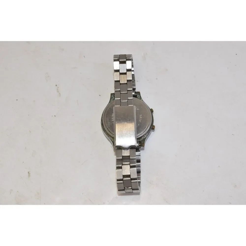 Microma Blue Horizon LCD Wristwatch‎ Stainless Steel Vintage
